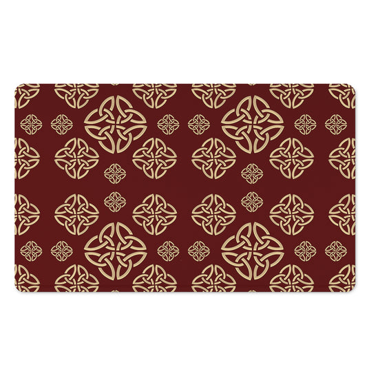 Celtic Knot Symbol Pattern Print Polyester Doormat