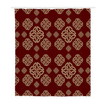 Celtic Knot Symbol Pattern Print Polyester Shower Curtain