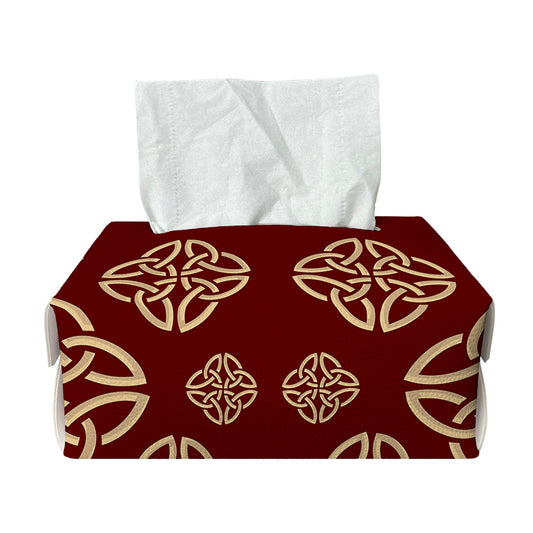Celtic Knot Symbol Pattern Print Rectangle Tissue Box Cover
