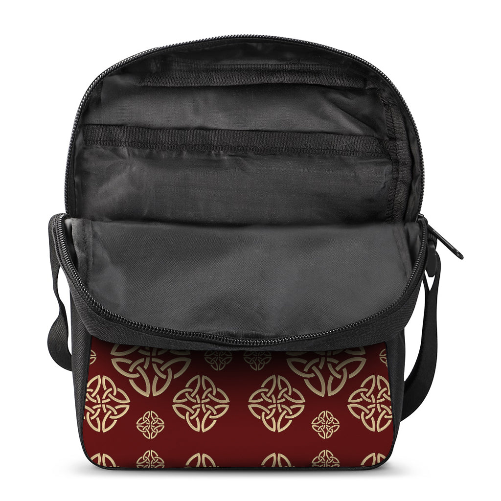 Celtic Knot Symbol Pattern Print Rectangular Crossbody Bag