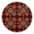 Celtic Knot Symbol Pattern Print Round Blanket