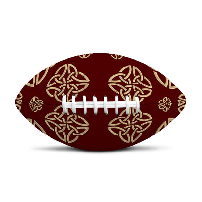 Celtic Knot Symbol Pattern Print Rugby Ball