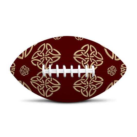 Celtic Knot Symbol Pattern Print Rugby Ball