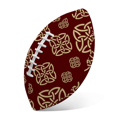 Celtic Knot Symbol Pattern Print Rugby Ball