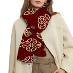 Celtic Knot Symbol Pattern Print Scarf