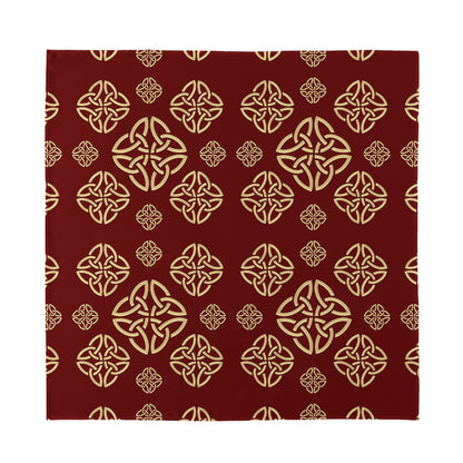 Celtic Knot Symbol Pattern Print Silk Bandana
