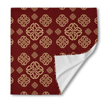 Celtic Knot Symbol Pattern Print Silk Bandana