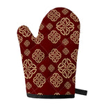 Celtic Knot Symbol Pattern Print Single Oven Mitt