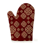 Celtic Knot Symbol Pattern Print Single Oven Mitt