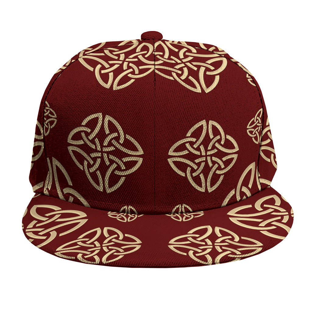 Celtic Knot Symbol Pattern Print Snapback Cap