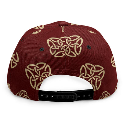 Celtic Knot Symbol Pattern Print Snapback Cap