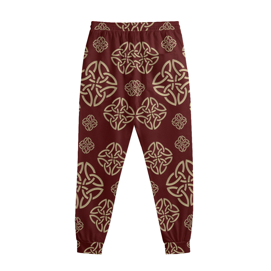 Celtic Knot Symbol Pattern Print Sweatpants