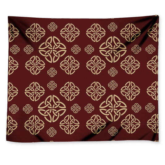 Celtic Knot Symbol Pattern Print Tapestry