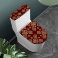 Celtic Knot Symbol Pattern Print Toilet Lid And Tank Cover Set