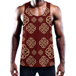 Celtic Knot Symbol Pattern Print Training Tank Top
