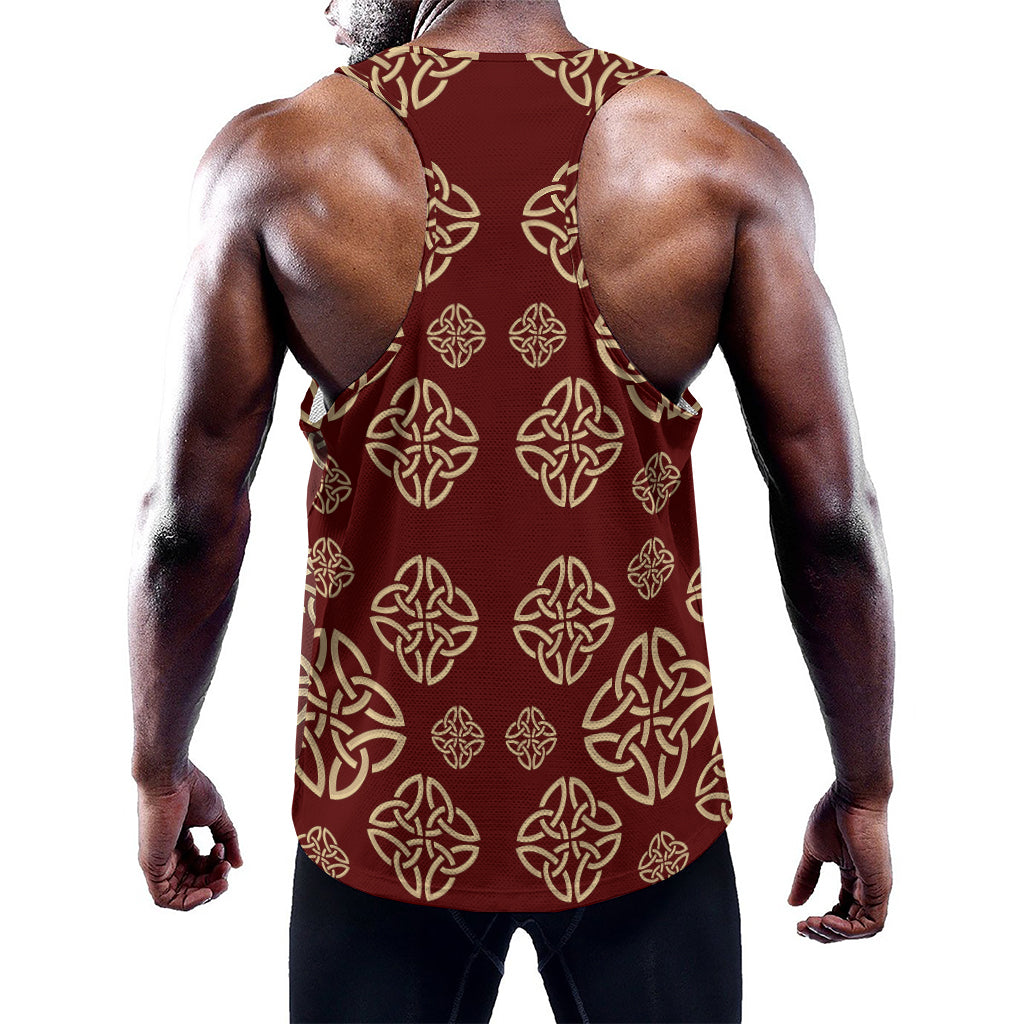 Celtic Knot Symbol Pattern Print Training Tank Top