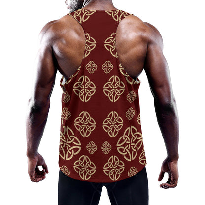 Celtic Knot Symbol Pattern Print Training Tank Top