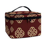 Celtic Knot Symbol Pattern Print Travel Makeup Bag
