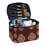 Celtic Knot Symbol Pattern Print Travel Makeup Bag