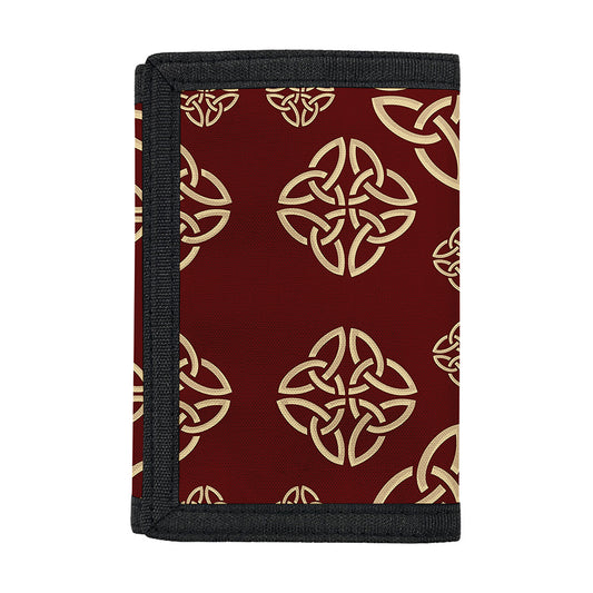 Celtic Knot Symbol Pattern Print Trifold Wallet