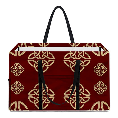 Celtic Knot Symbol Pattern Print Utility Tote Bag