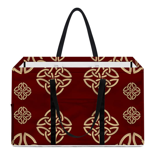 Celtic Knot Symbol Pattern Print Utility Tote Bag