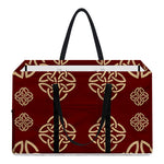 Celtic Knot Symbol Pattern Print Utility Tote Bag