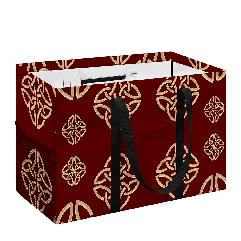 Celtic Knot Symbol Pattern Print Utility Tote Bag