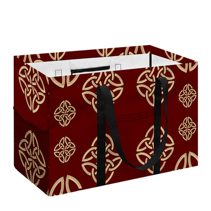 Celtic Knot Symbol Pattern Print Utility Tote Bag