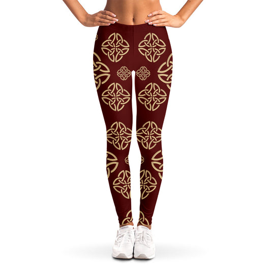 Celtic Knot Symbol Pattern Print Women's Leggings