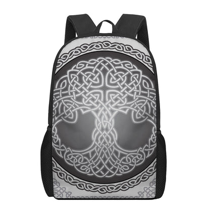 Celtic Knot Tree Of Life Print 17 Inch Backpack