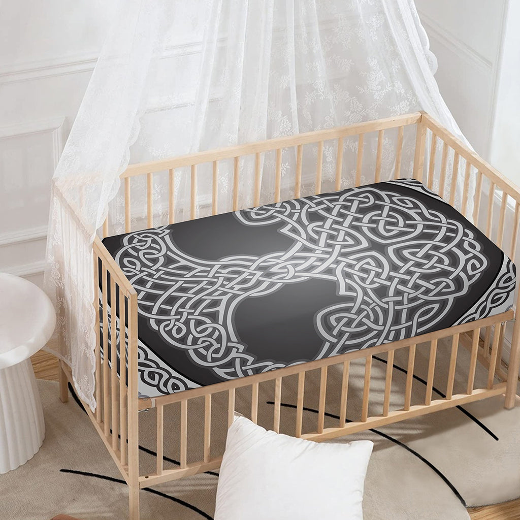 Celtic Knot Tree Of Life Print Baby Crib Sheet