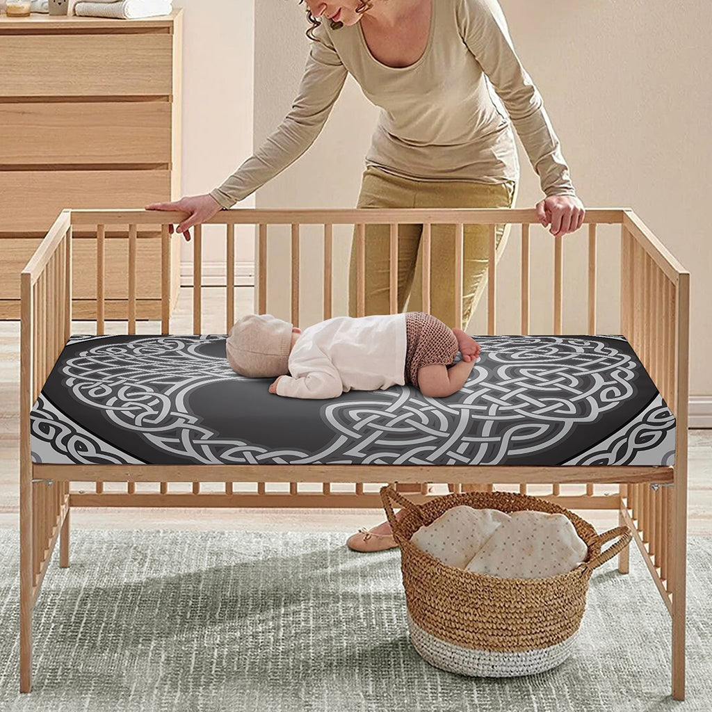 Celtic Knot Tree Of Life Print Baby Crib Sheet