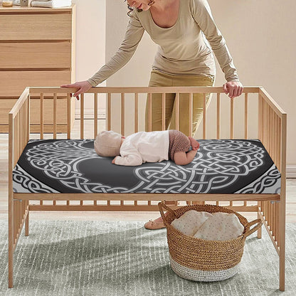 Celtic Knot Tree Of Life Print Baby Crib Sheet