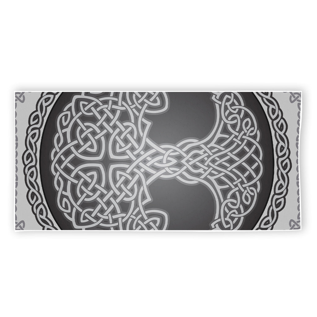 Celtic Knot Tree Of Life Print Beach Towel