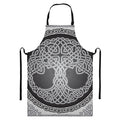 Celtic Knot Tree Of Life Print Bib Apron With Pocket
