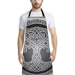 Celtic Knot Tree Of Life Print Bib Apron With Pocket