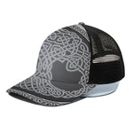 Celtic Knot Tree Of Life Print Black Mesh Trucker Cap