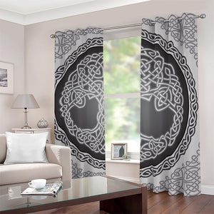 Celtic Knot Tree Of Life Print Blackout Grommet Curtains