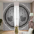 Celtic Knot Tree Of Life Print Dimout Pencil Pleat Curtains