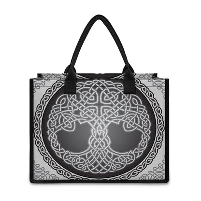 Celtic Knot Tree Of Life Print Canvas Tote Bag