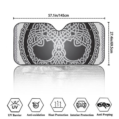 Celtic Knot Tree Of Life Print Car Windshield Sun Shade