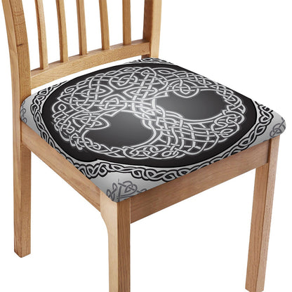 Celtic Knot Tree Of Life Print Chair Cushion Cover