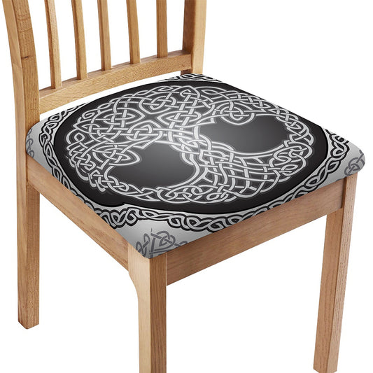 Celtic Knot Tree Of Life Print Chair Cushion Cover