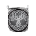Celtic Knot Tree Of Life Print Collapsible Laundry Basket