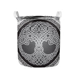 Celtic Knot Tree Of Life Print Collapsible Laundry Basket