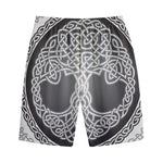 Celtic Knot Tree Of Life Print Cotton Shorts