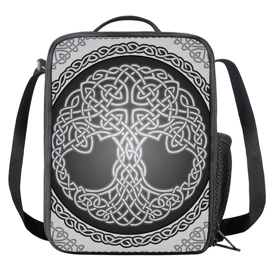 Celtic Knot Tree Of Life Print Crossbody Lunch Bag