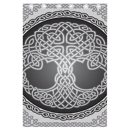 Celtic Knot Tree Of Life Print Curtain