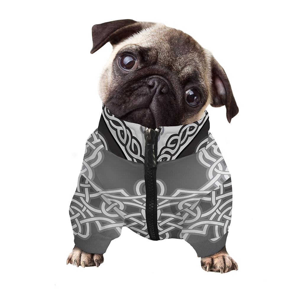 Celtic Knot Tree Of Life Print Dog Zip Up Jacket